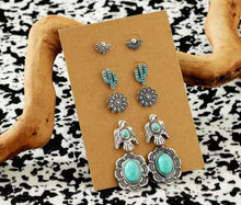 Load image into Gallery viewer, Turquoise earrings sets