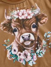 Load image into Gallery viewer, Floral Cow Bummie Outfit