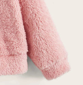 Pink Sherpa Pullover