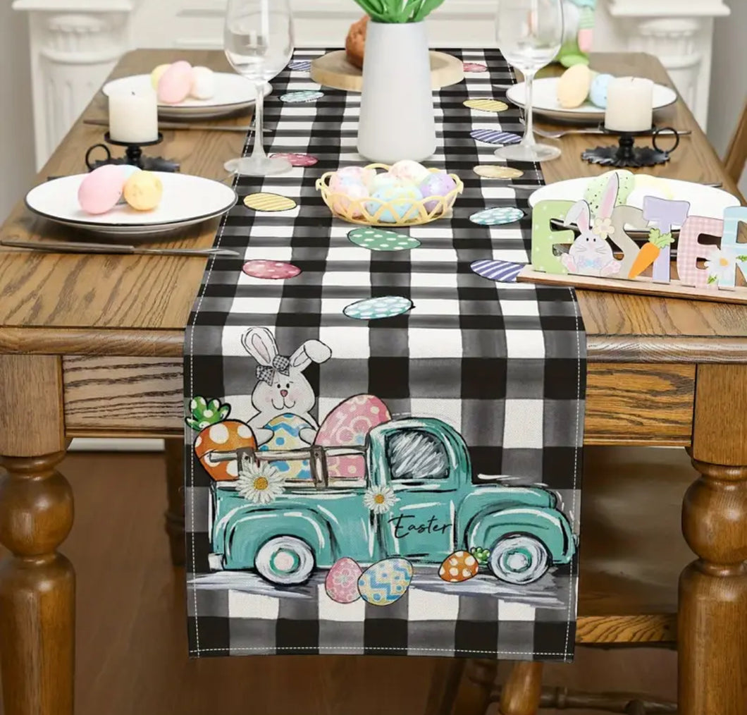 Easter Truck Table Runner