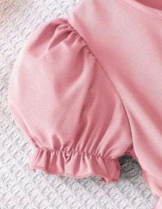 Pink Pleated Dress