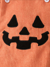 Load image into Gallery viewer, Corduroy Pumpkin Bib Onesie