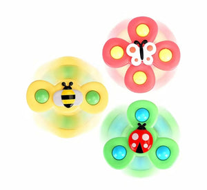 3 Pc Suction Cup Spinner toys