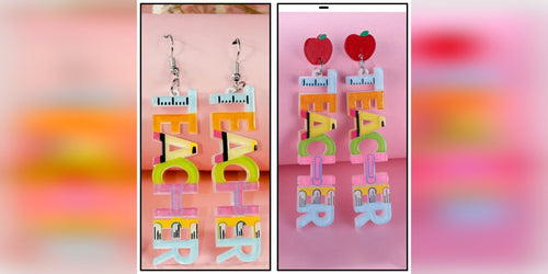 Dangle Teacher Earrings