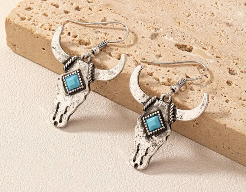 Bull Head Earrings