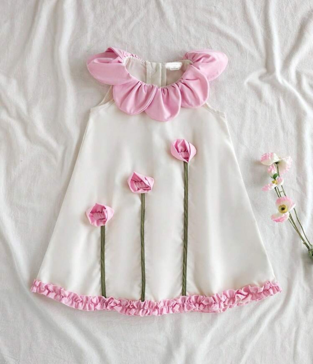 Countryside Pink Flower Dress