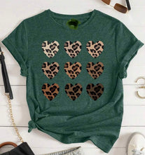 Load image into Gallery viewer, Leopard Heart tee