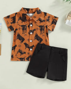 Boys Western Short Outfits