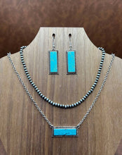 Load image into Gallery viewer, Bar Necklace/Earring Set