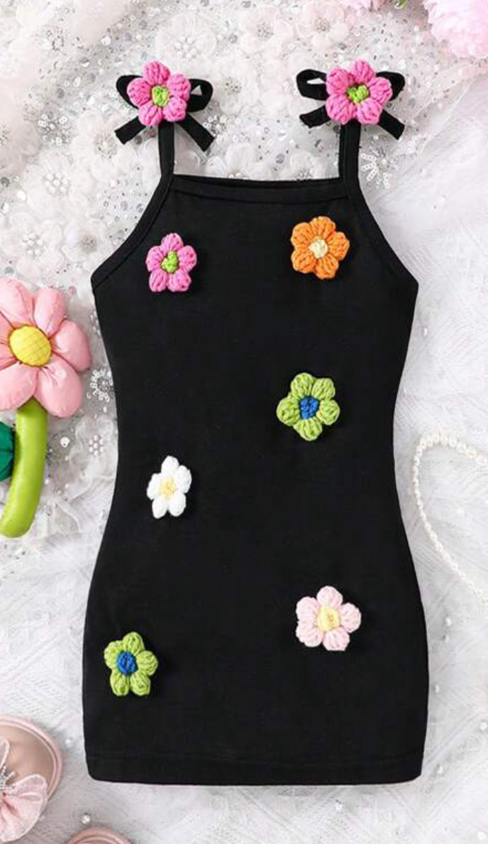 Crochet Floral Dress