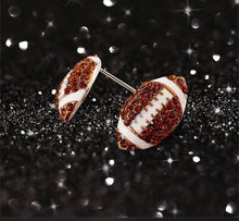 Load image into Gallery viewer, Football stud earrings