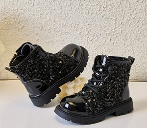 Sequin Ankle Boots