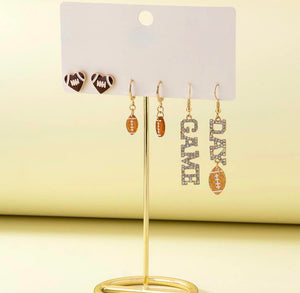 Football earring set