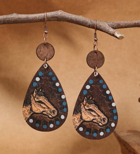 Bohemian horse earrings