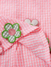 Load image into Gallery viewer, Checkered Flower Short Set
