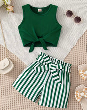 Load image into Gallery viewer, Striped Sleeveless top/Short outfit