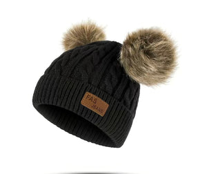 Children’s pom pom hats