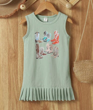 Load image into Gallery viewer, Western Fringe T-Shirt Dress