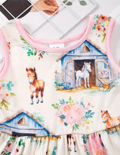 Load image into Gallery viewer, Sleeveless Horse Twirl Dress