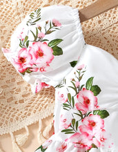 Load image into Gallery viewer, Flower Lantern Sleeve Dress