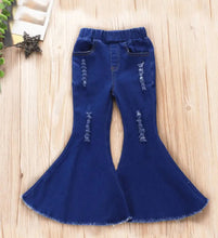 Load image into Gallery viewer, Distressed Flare Jeans