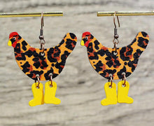 Load image into Gallery viewer, Chicken Dangle earrings