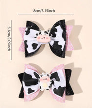 Load image into Gallery viewer, Cow Charm  Bows