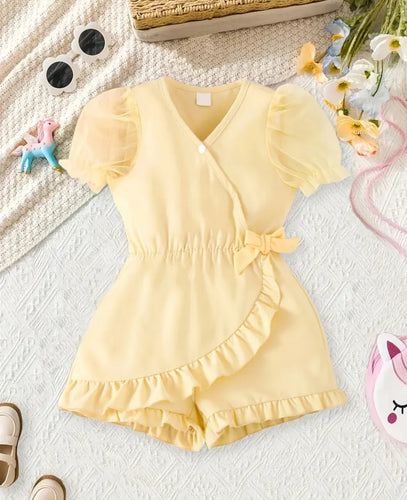 Yellow Ruffled Romper
