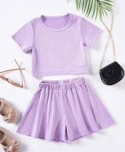 Load image into Gallery viewer, Solid Color Short Outfit