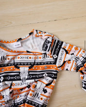 Load image into Gallery viewer, Orange Steer Romper