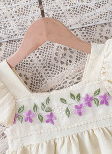 Spring Flower Smock Dress