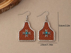 Cattle tag Earrings