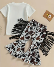 Load image into Gallery viewer, Moody Fringe Cow Outfit
