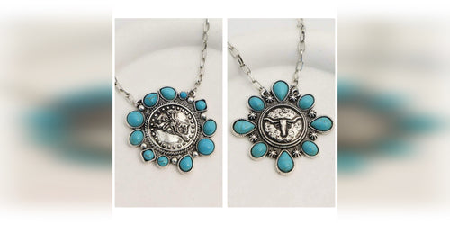 Vintage Western Cluster Necklace
