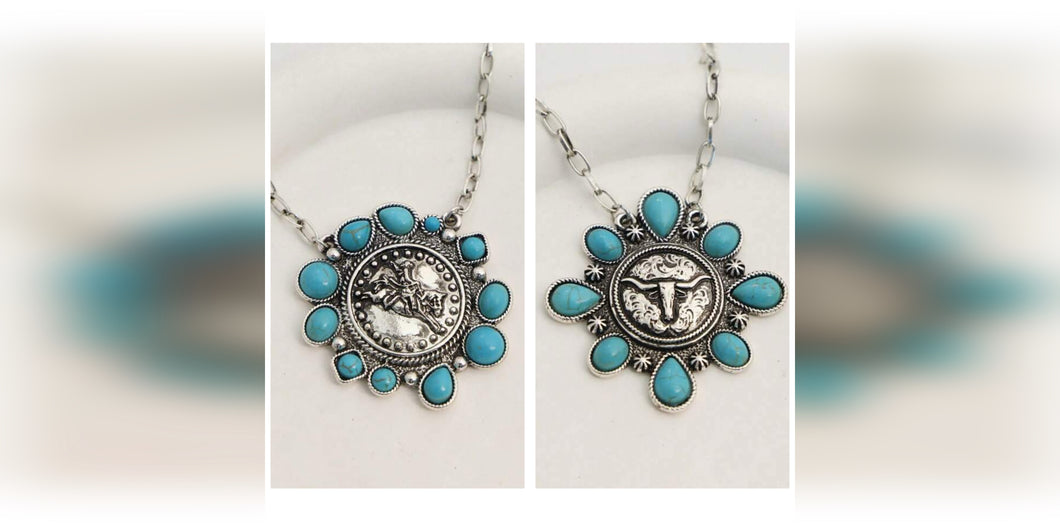 Vintage Western Cluster Necklace