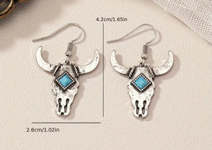 Bull Head Earrings