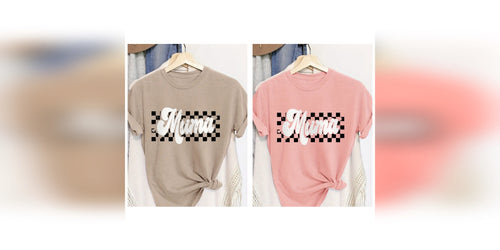Plaid Mama Print Tee