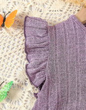 Load image into Gallery viewer, Ruffled Ribbed Short Outfit
