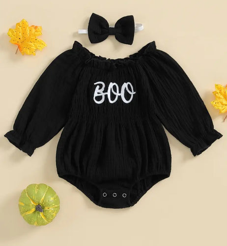 Boo Romper/Bow