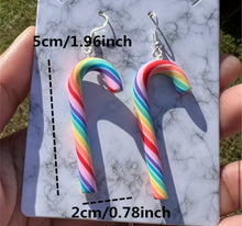 Load image into Gallery viewer, Candy Cane Earrings