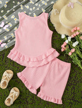 Load image into Gallery viewer, Waffle tank outfit