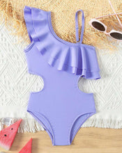 Load image into Gallery viewer, Double Ruffle One Piece Swimsuit