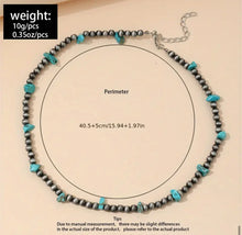 Load image into Gallery viewer, Navajo Inspired turquoise Necklace