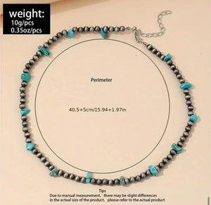 Navajo Inspired turquoise Necklace