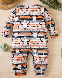 Orange Steer Romper