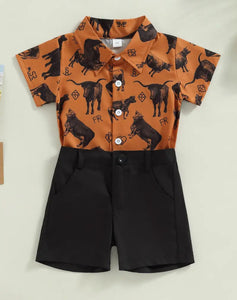 Boys Western Short Outfits