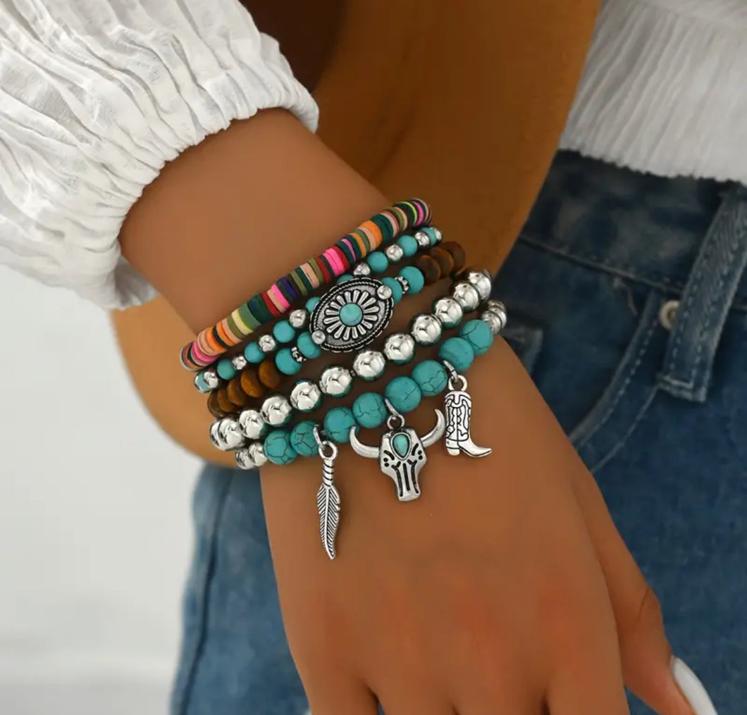 Turquoise Bracelet Set