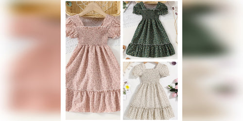 Puff Sleeve Garden Dress
