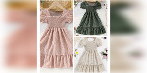 Puff Sleeve Garden Dress