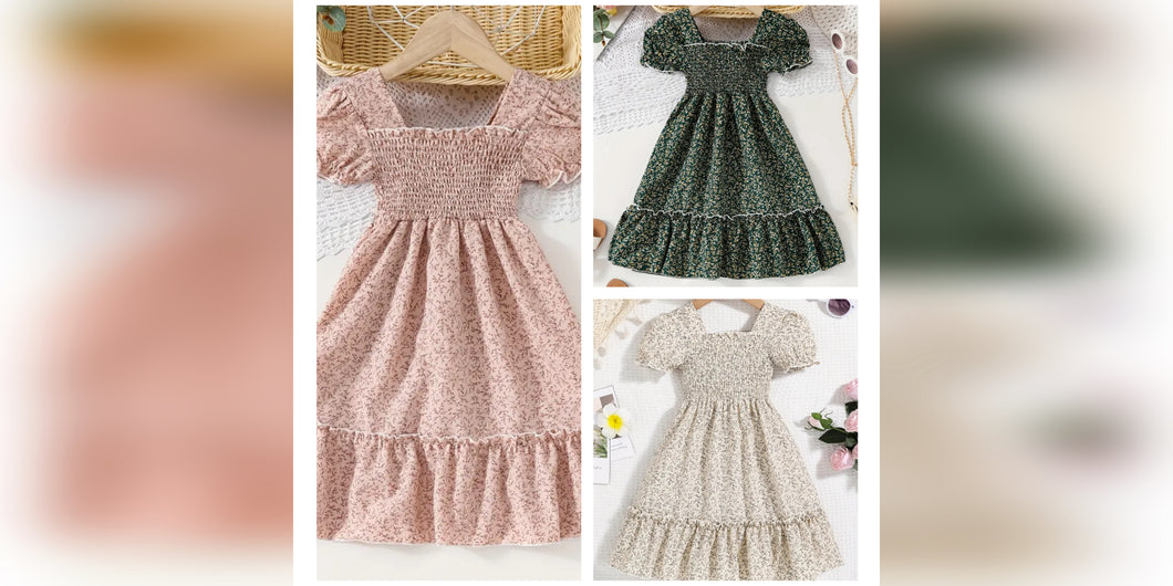 Puff Sleeve Garden Dress